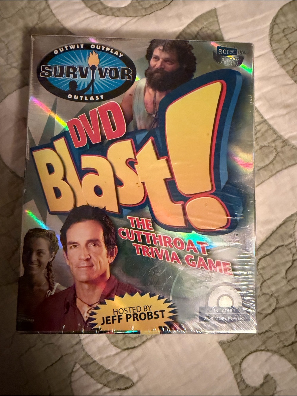 DVD Blast! The Cutthroat Trivia Game - Yellow NWT